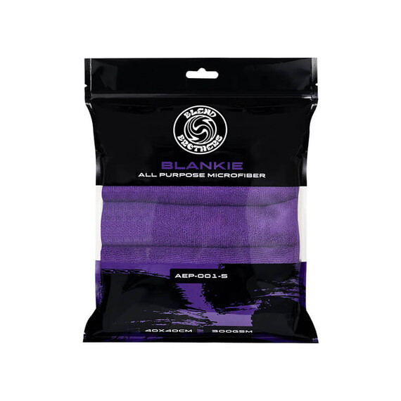Blend Brothers BLANKIE Purple All Purpose Microfiber 40x40cm 5szt - wszechstronna mikrofibra bezszwowa