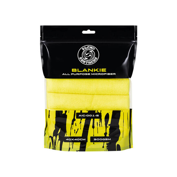 Blend Brothers BLANKIE Yellow All Purpose Microfiber 40x40cm 5szt - wszechstronna mikrofibra bezszwowa