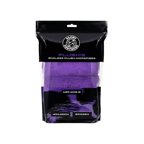 Blend Brothers PLUSHIE Purple Endless Plush Microfiber 40x40cm 5szt - miękka fioletowa mikrofibra bezszwowa