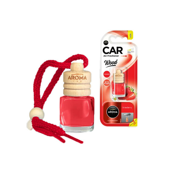 AROMA Car Wood Strawberry 6ml - zapach samochodowy
