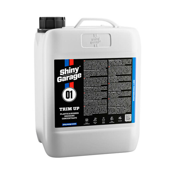 Shiny Garage Trim Up Plastic & Rubber Dressing Concentrate 5L - dressing do plastików i gumy