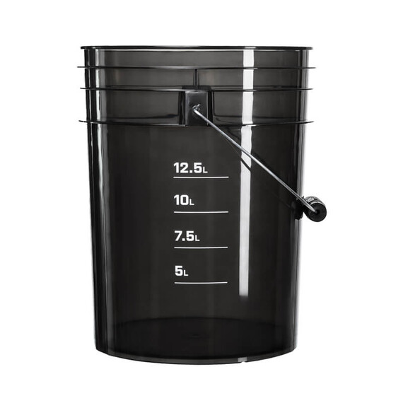 FX PROTECT WASH BUCKET RINSE BLACK 20L - czarne wiadro z miarką do mycia auta