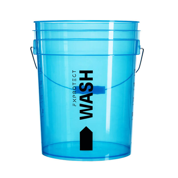 FX PROTECT WASH BUCKET WASH BLUE 20L - niebieskie wiadro z miarką do mycia auta