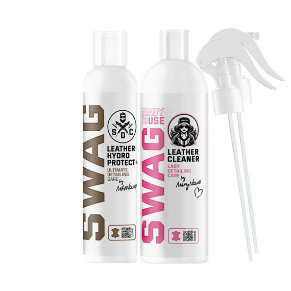 SWAG Lady Leather Cleaner RTU 500ml + Leather Hydro Protect+ 150ml - walentynkowy zestaw