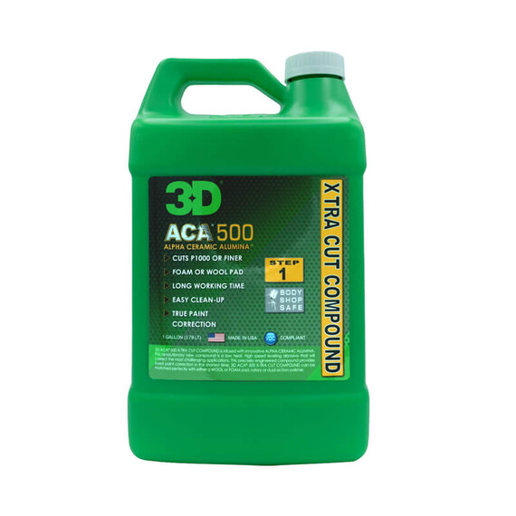 3D 500 ACA X-tra Cut Compound 3.8L - mocno ścierna pasta polerska