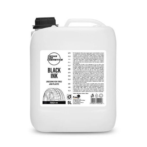 Feniks Car Cosmetics Black Ink 5L - dressing do opon i plastiku