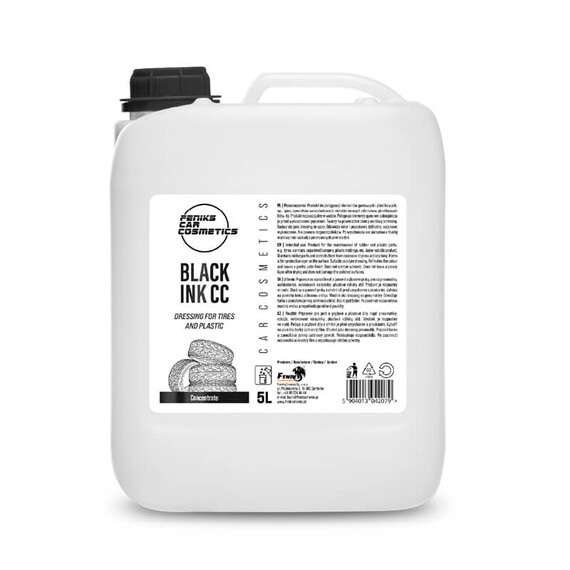Feniks Car Cosmetics Black Ink CC 5L - dressing do opon i plastiku koncentrat