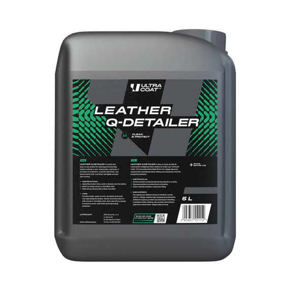 Ultracoat Leather Q-Detailer 5L - czyszczenie i zabezpieczenie elementów skórzanych