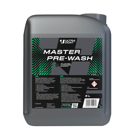 Ultracoat Master Pre-Wash 5L - wielozadaniowy środek czyszczący do zewnątrz