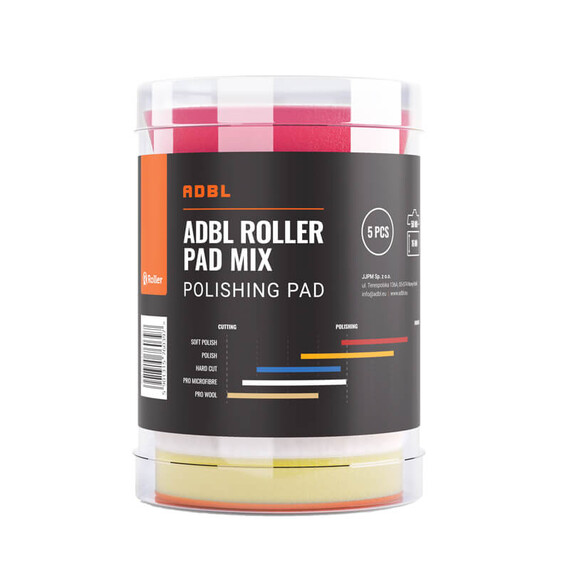 ADBL Roller Pro Mix DA50 5szt - zestaw mini padów polerskich o różnych twardościach