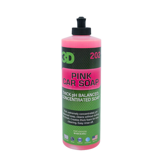 3D Pink Car Soap 473ml - skoncentrowany szampon samochodowy