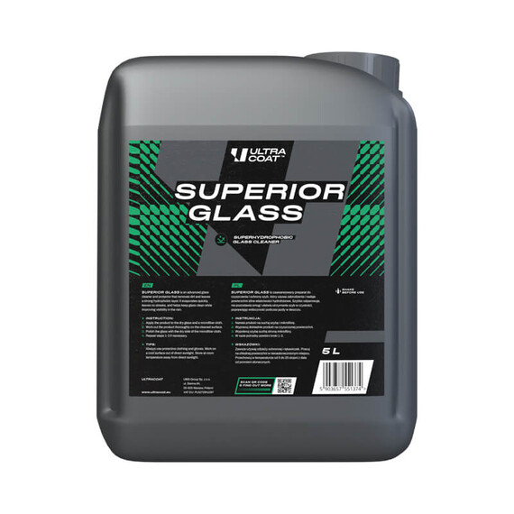Ultracoat Superior Glass 5L - płyn do mycia szyb z efektem hydrofobowym