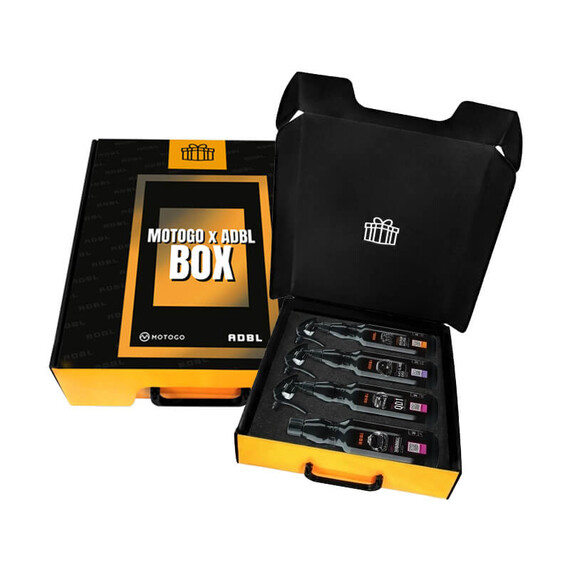 ADBL x MOTOGO Gift Box - zestaw czterech produktów w eleganckim opakowaniu