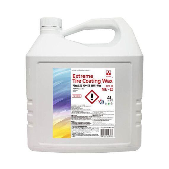 BINDER Extreme Tire Coating Wax 4L - dressing do opon z SiO2