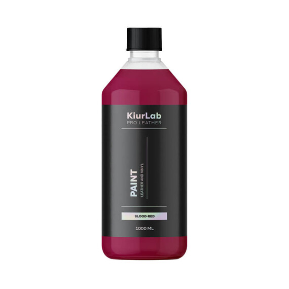 Kiurlab Pro Leather and Vinyl Paint Blood Red 1L - farba do renowacji skóry i winylu