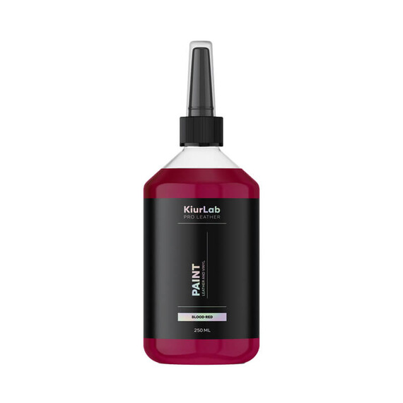 Kiurlab Pro Leather and Vinyl Paint Blood Red 250ml - farba do renowacji skóry i winylu