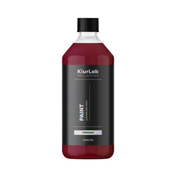 Kiurlab Pro Leather and Vinyl Paint Bordeaux 1L - farba do renowacji skóry i winylu