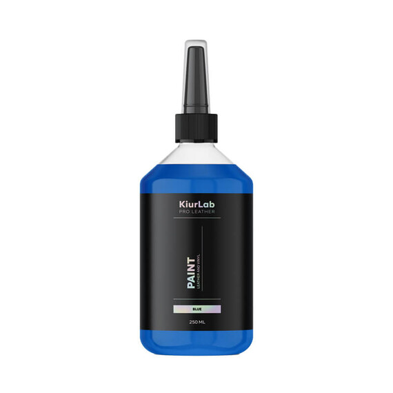 Kiurlab Pro Leather and Vinyl Paint Blue 250ml - farba do renowacji skóry i winylu