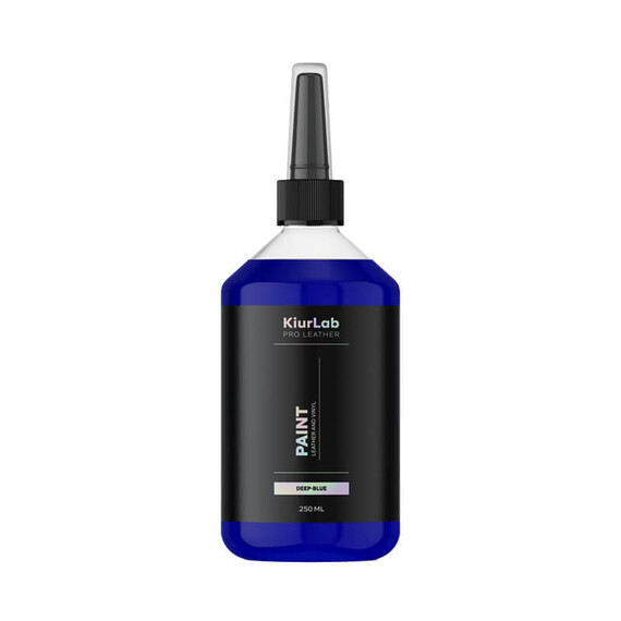 Kiurlab Pro Leather and Vinyl Paint Deep Blue 250ml - farba do renowacji skóry i winylu
