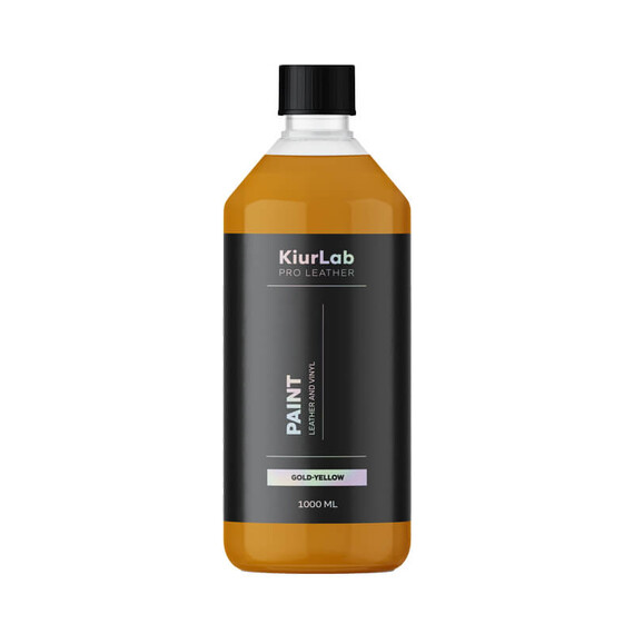 Kiurlab Pro Leather and Vinyl Paint Gold Yellow 1L - farba do renowacji skóry i winylu