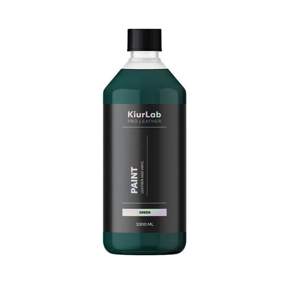 Kiurlab Pro Leather and Vinyl Paint Green 1L - farba do renowacji skóry i winylu