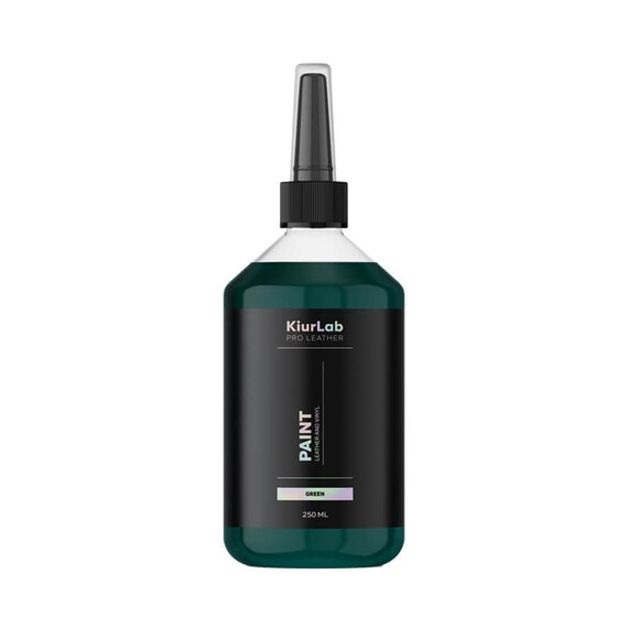 Kiurlab Pro Leather and Vinyl Paint Green 250ml - farba do renowacji skóry i winylu