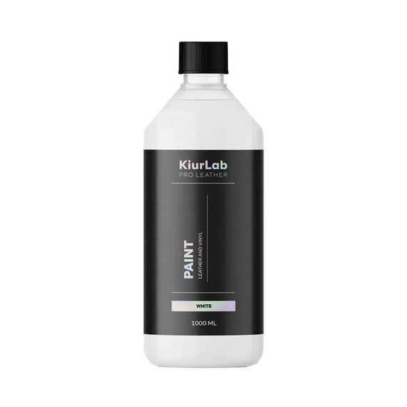 Kiurlab Pro Leather and Vinyl Paint White 1L - farba do renowacji skóry i winylu