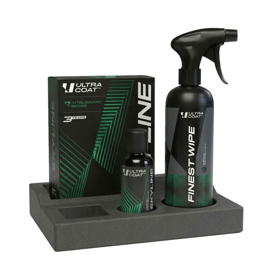 Ultracoat Skyline 30ml + Finest Wipe 500ml - zestaw powłoka ze środkiem do odtłuszczania