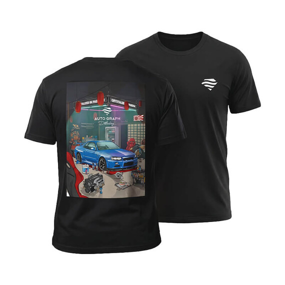 Auto Graph T-Shirt - limitowana koszulka z Nissanem Skylinem GTR R34