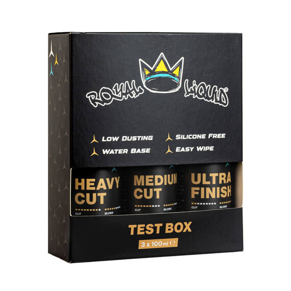 Royal Liquid Compound Test Box 3x100ml - zestaw trzech past polerskich