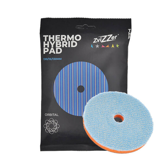 ZviZZer THERMO HYBRID WOOL PAD 130/15/130mm - agresywne hybrydowe futro polerskie na DA