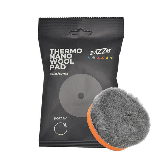 ZviZZer THERMO NANO WOOL PAD 80/25/80mm - futro polerskie na rotację