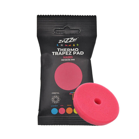 ​ZviZZer THERMO TRAPEZ PAD RED HARD 50/20/35, czerwona gąbka polerska tnąca