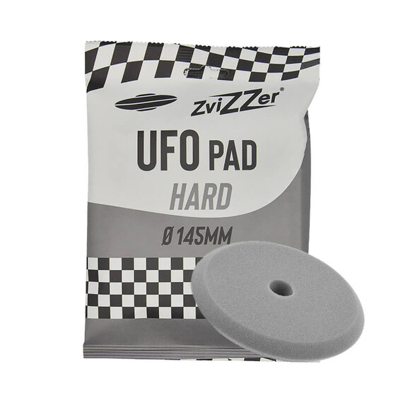 ZviZZer THERMO UFO PAD GREY HARD 145/20/125mm - szara gąbka polerska tnąca