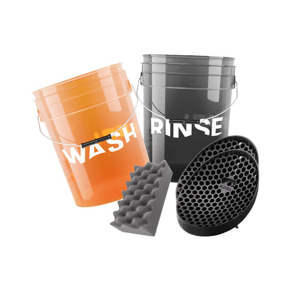 ADBL Bucket Set - zestaw wiader do mycia z gąbką i separatorami
